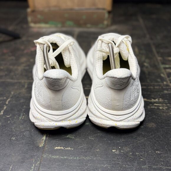 HOKA One One Clifton 9 White Lemonade Women’s Size 9B Running Shoes 1127896-WTL - Picture 4 of 6